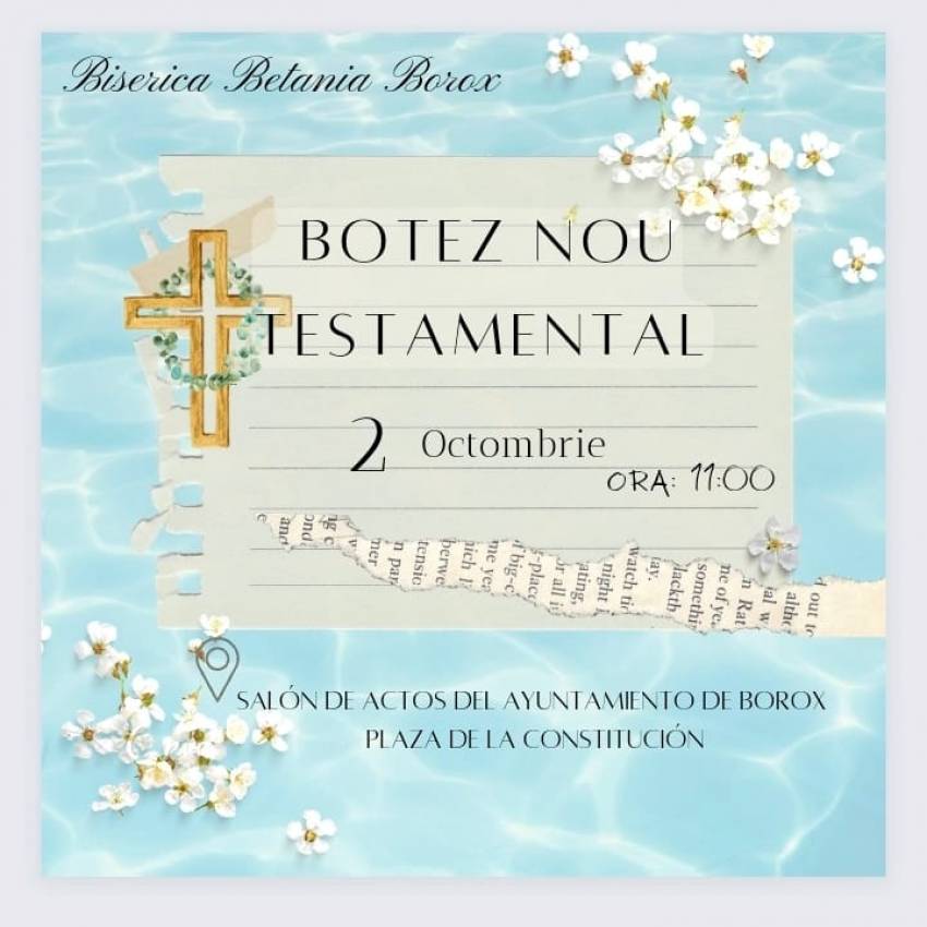 Botez la Biserica Betania Borox