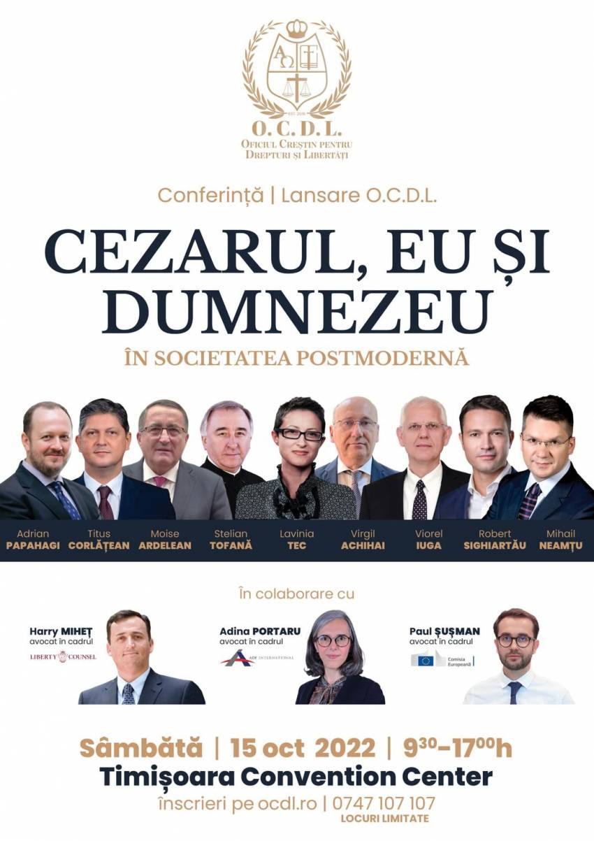 Conferință de lansare a Oficiului Creștin pentru Drepturi și Libertăți