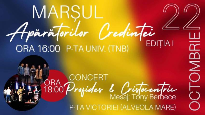 Marșul Apărătorilor Credinței | Concert Profides & Cristocentric la București