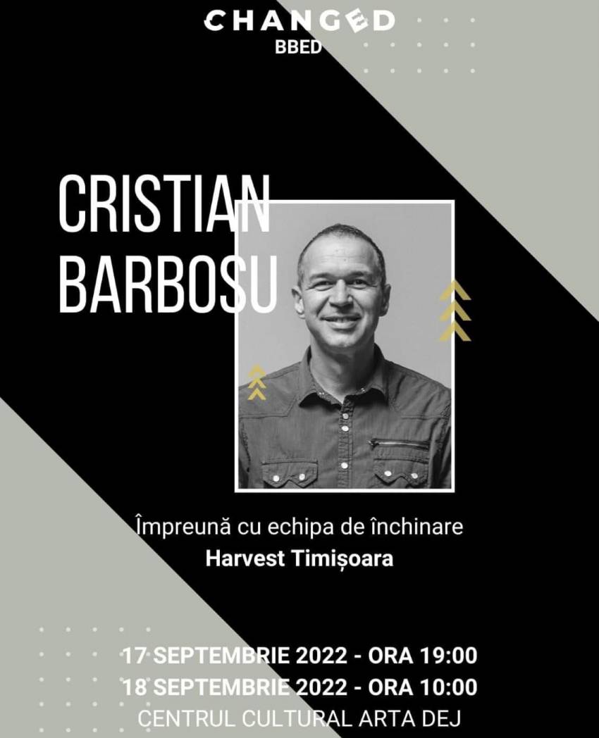 Cristian Barbosu și echipa de închinare Harvest Timișoara la Centrul Cultural Arta Dej