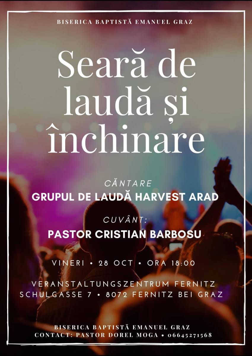 Cristian Barbosu la Biserica Emanuel Graz