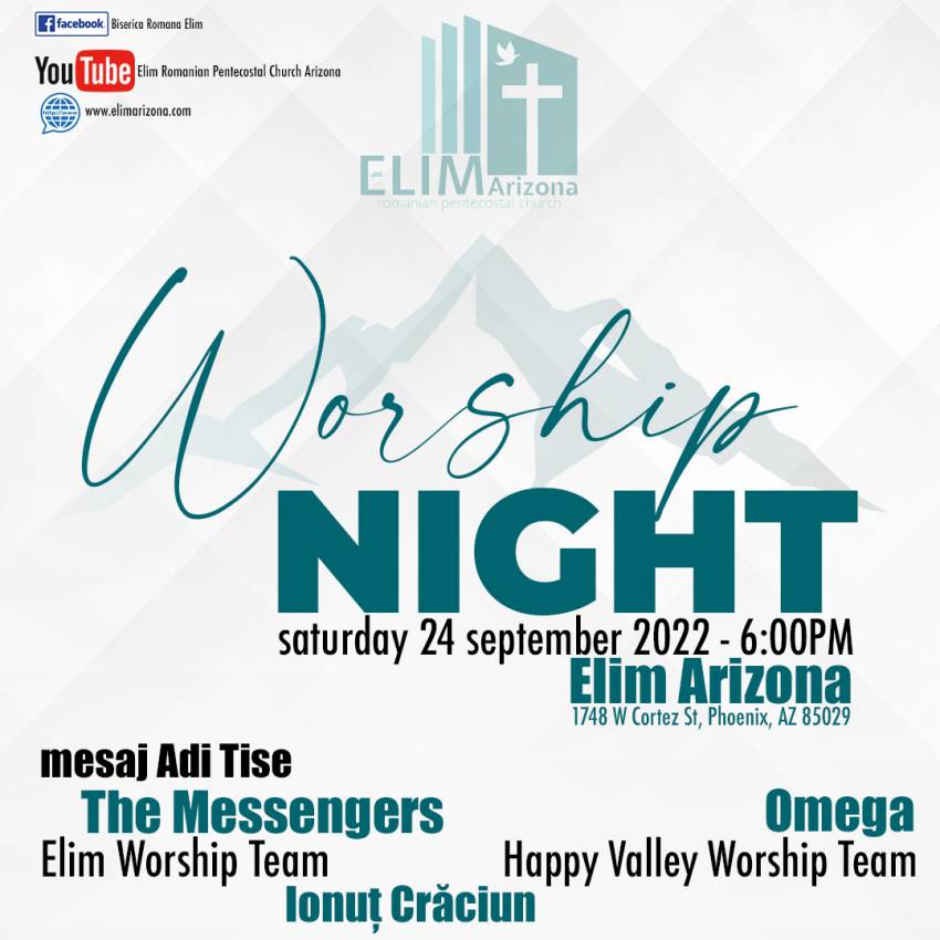 Seară de închinare la Biserica Elim Arizona