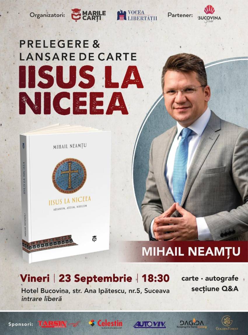 Mihai Neamţu ◉ Prelegere & Lansare de carte la Hotel Bucovina Suceava