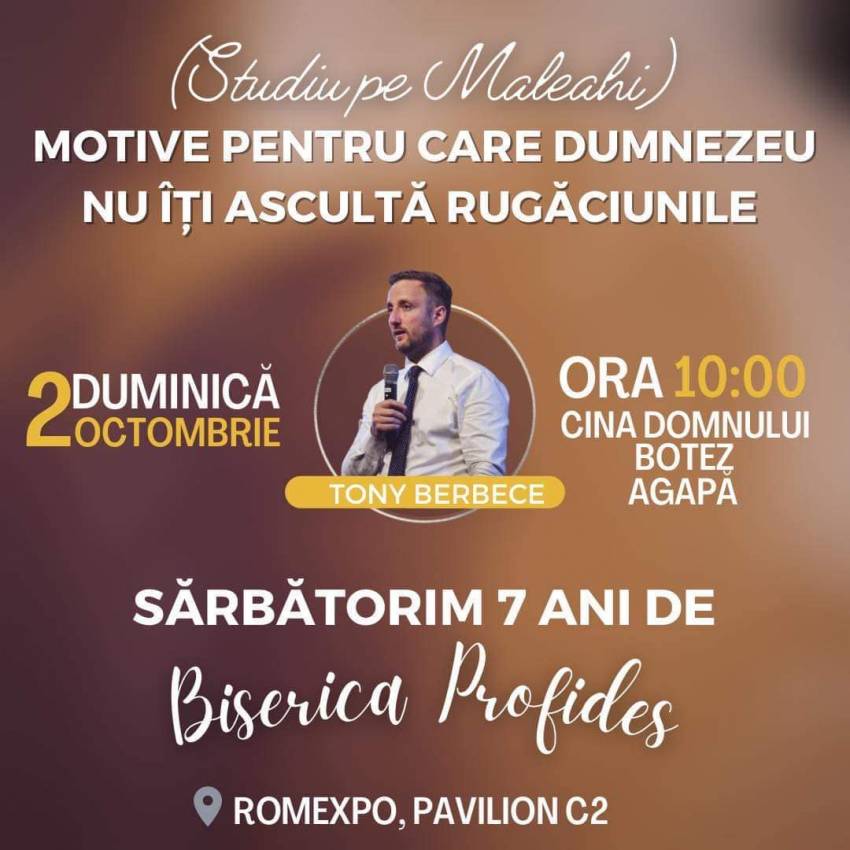 Botez & Aniversare 7 ani la Biserica Profides București