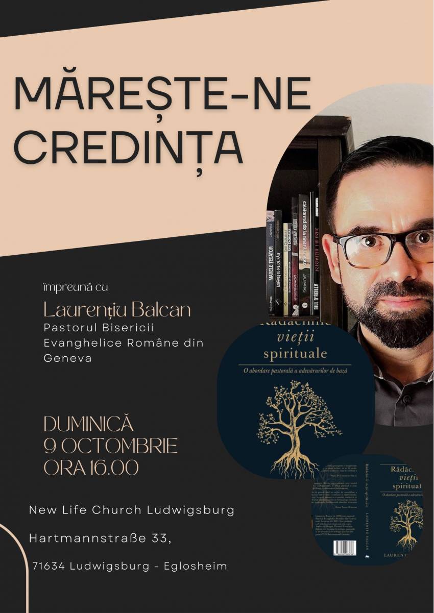 Laurențiu Balcan la New Life Church Ludwigsburg