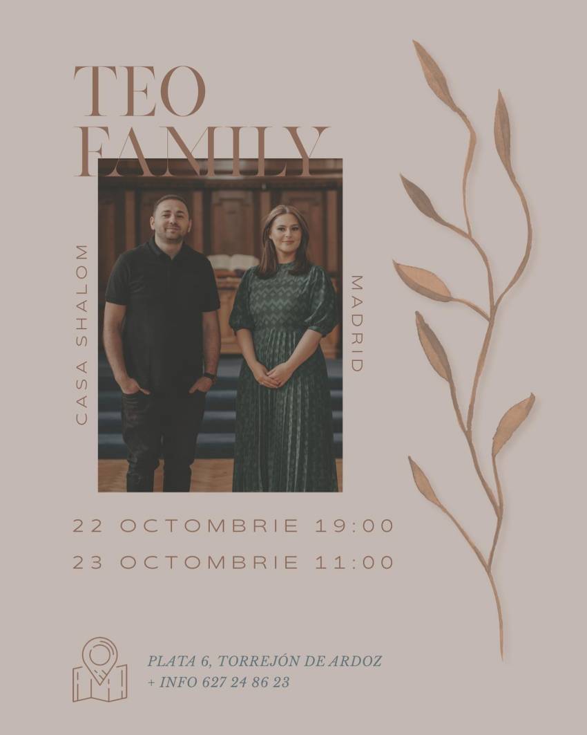 Teo Family la Biserica Casa Shalom Torrejón de Ardoz