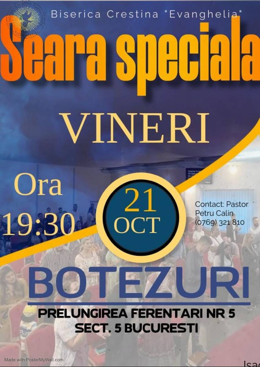 Botez la Biserica Evanghelia București