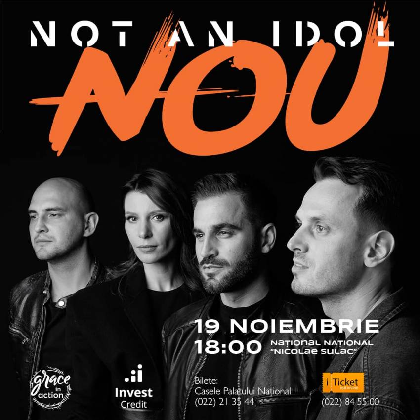 Concert NOT AN IDOL la Palatul Național din Chișinău