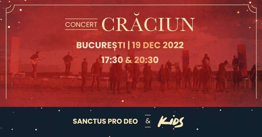Concert de Crăciun Sanctus Pro Deo & Kids la Teatrul Național de Operetă București