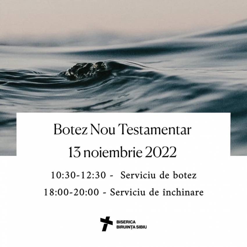 Botez la Biserica Biruința Sibiu