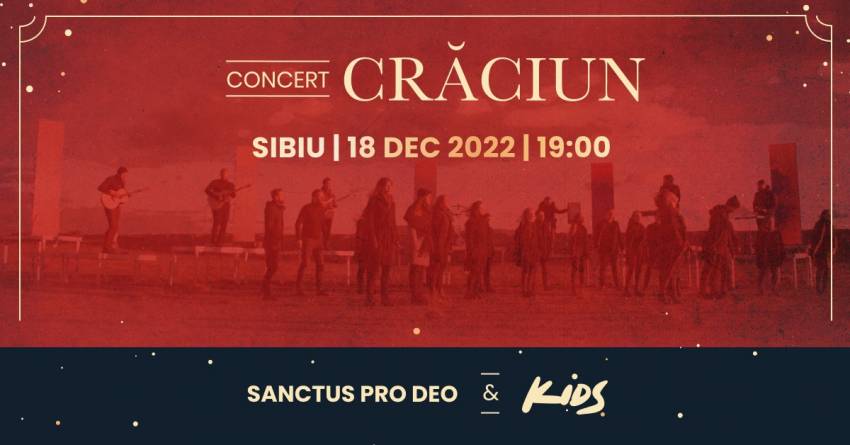 Concert de Crăciun Sanctus Pro Deo & Kids la Centrul Cultural 