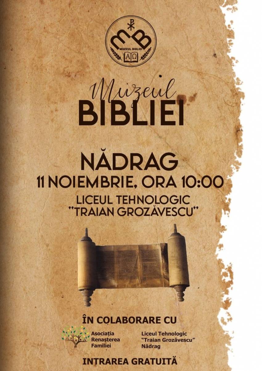 Muzeul Bibliei la Liceul Tehnologic 