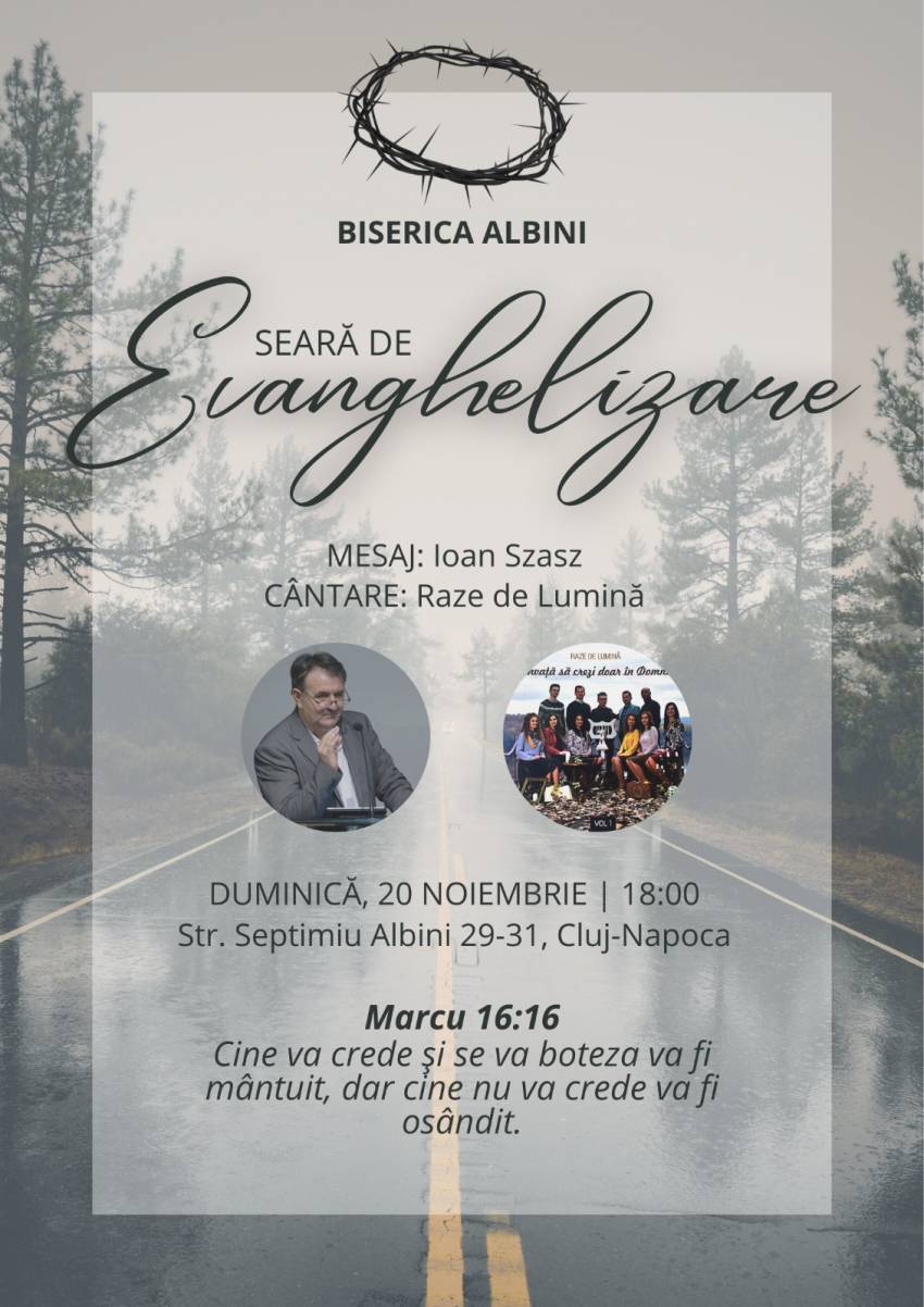 Ioan Szasz la Biserica Albini Cluj-Napoca