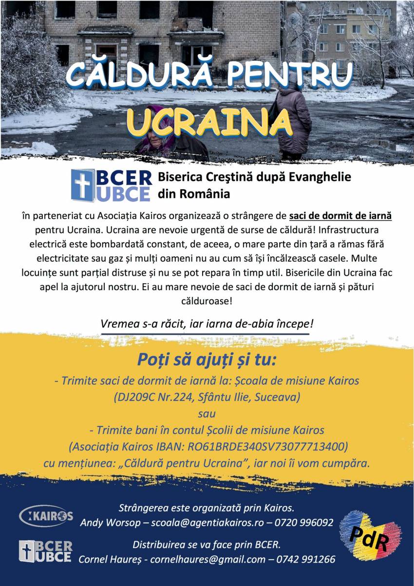 Proiect de ajutorare pentru Ucraina