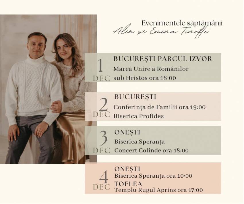 Alin & Emima Timofte la București, Onești și Toflea