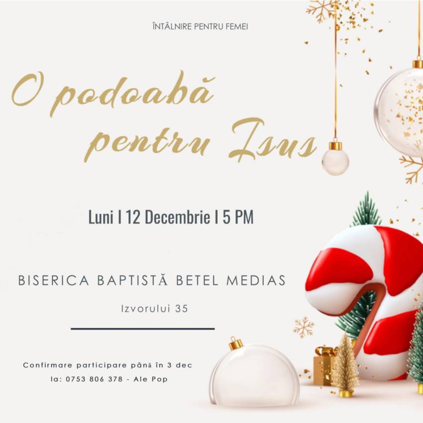 Întâlnire pentru femei la Biserica Betel Mediaș