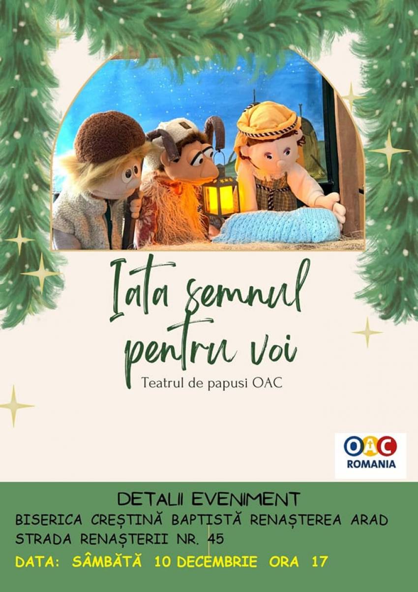 Teatrul de păpuși OAC la Biserica Renașterea Arad