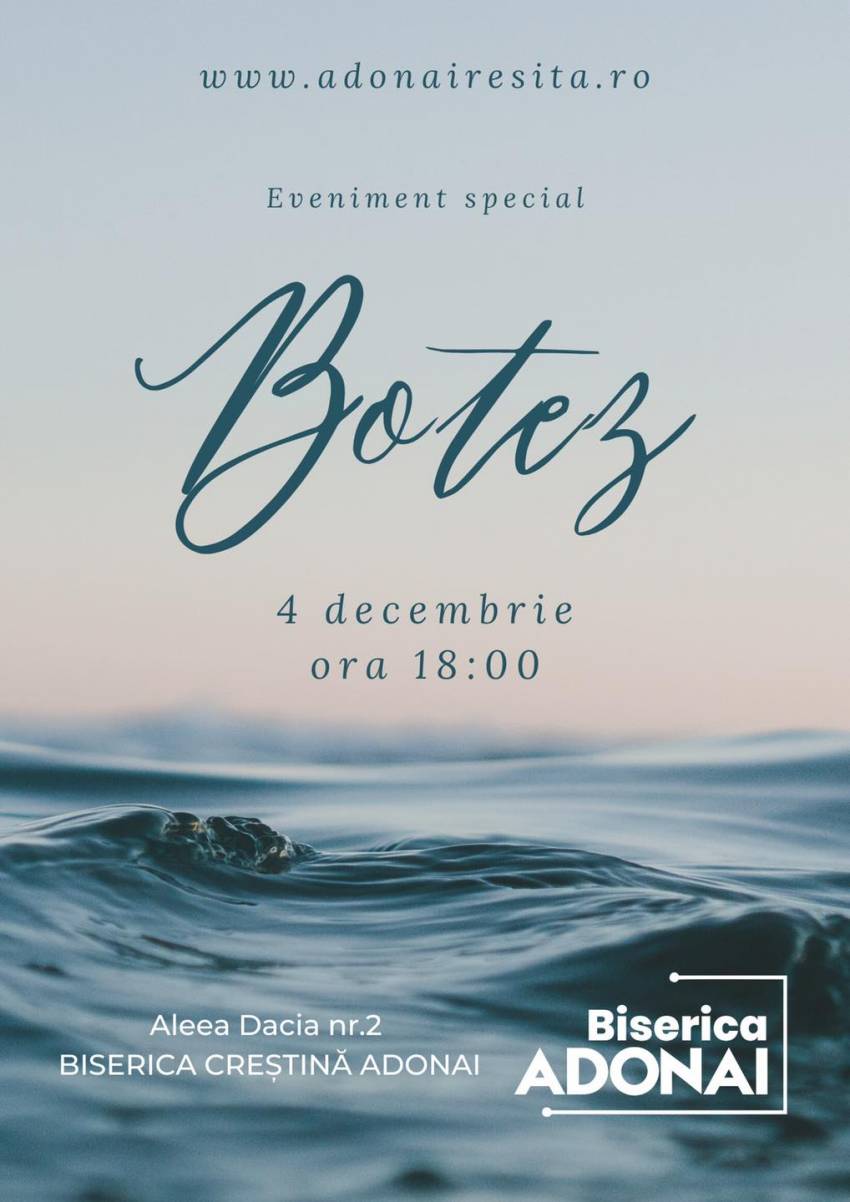 Botez la Biserica Adonai Reșița