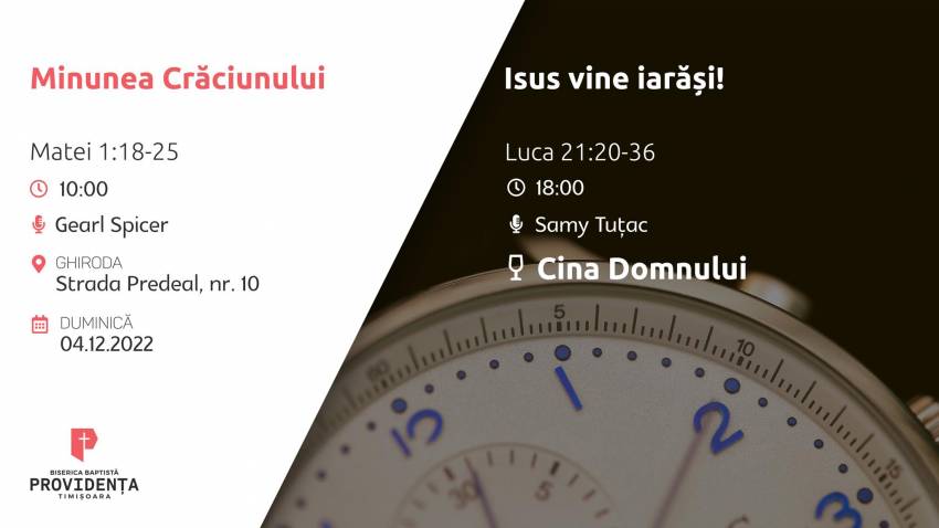 Gearl Spicer la Biserica Providența Timișoara