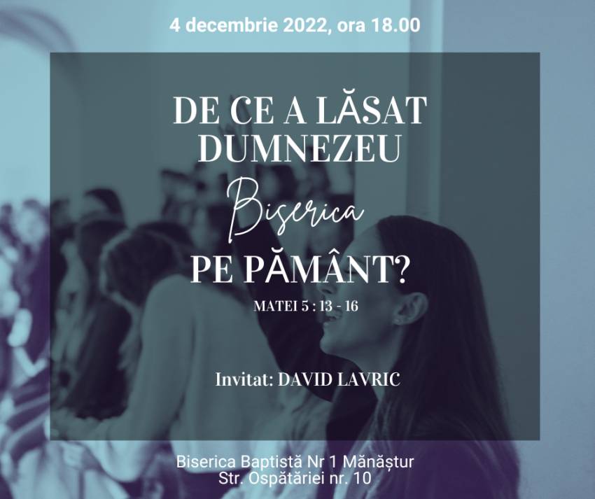 David Lavric la Biserica Mănăștur Cluj-Napoca