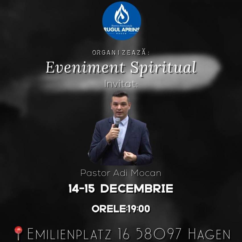 Adi Mocanu la Biserica Rugul Aprins Hagen