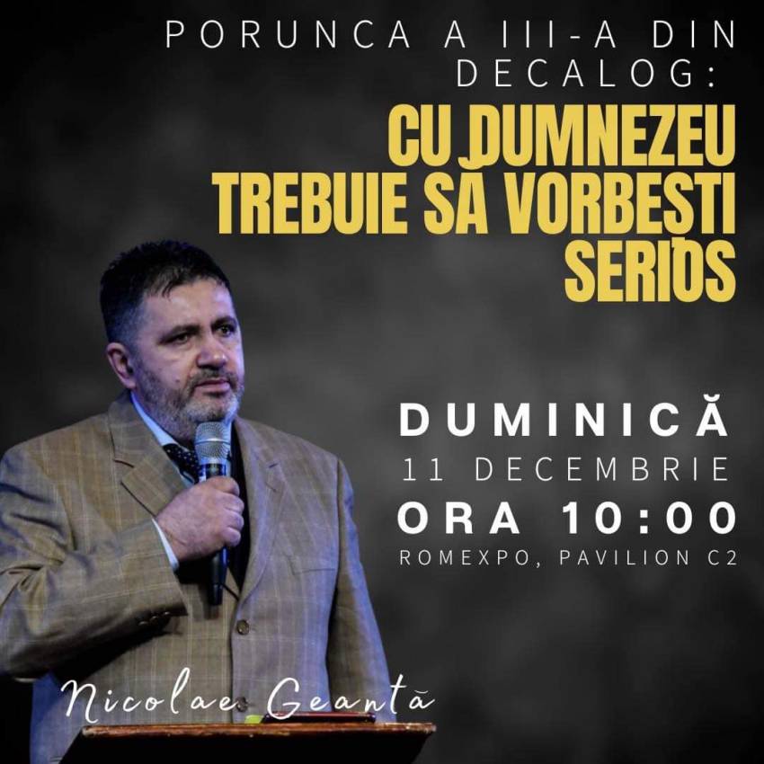 Nicolae Geantă la Biserica Profides București