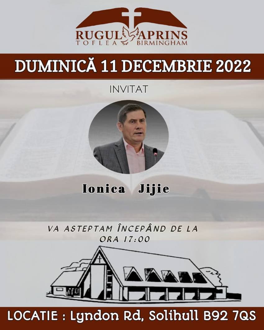 Ionică Jijie la Biserica Rugul Aprins Birmingham