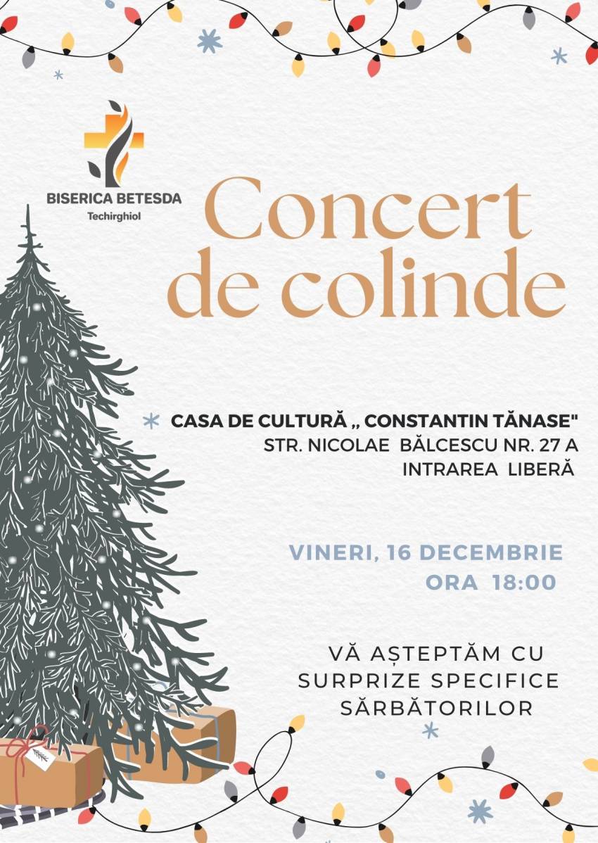 Concert de colinde la Casa de Cultură “Constantin Tănase” Techirghiol