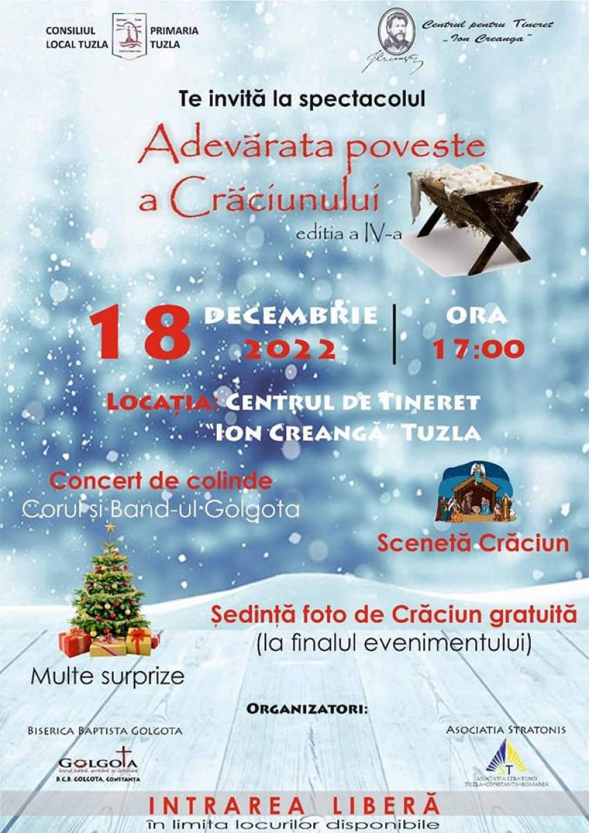 Concert de colinde la Centrul pentru Tineret 
