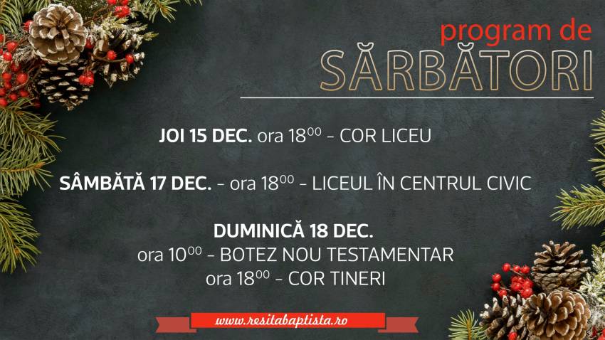 Botez la Biserica Baptistă Nr. 1 Reșița