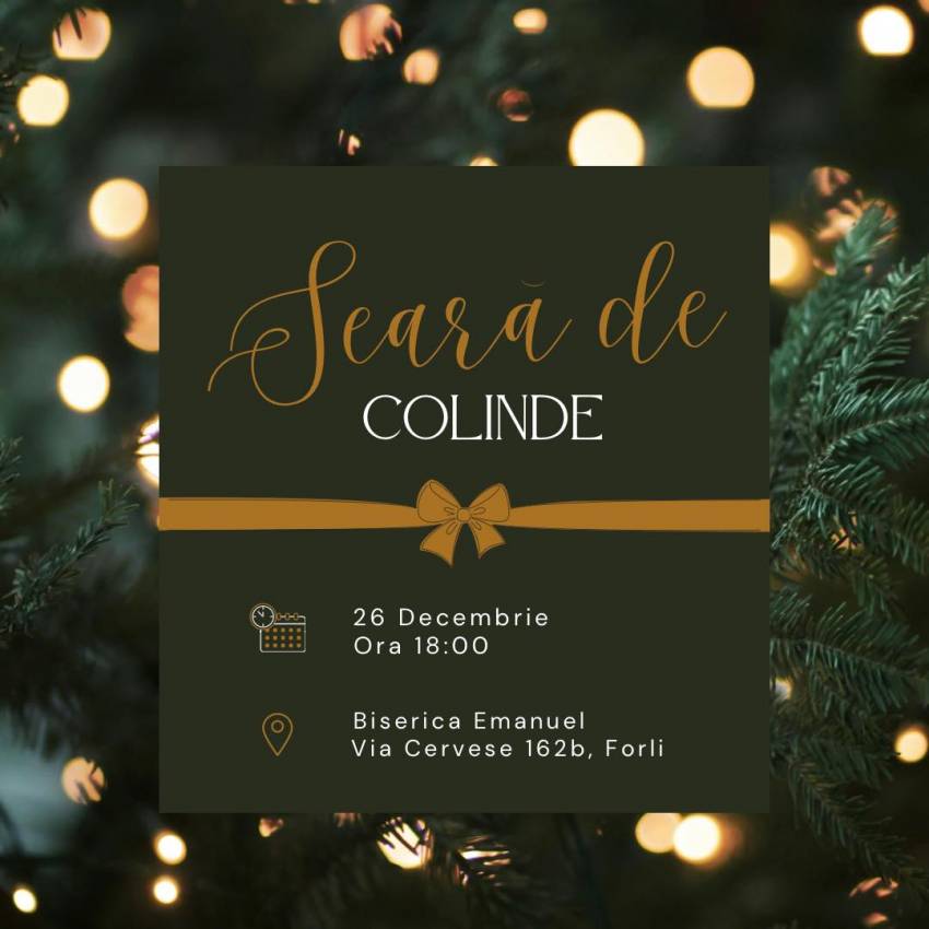 Seară de colinde la Biserica Emanuel Forli