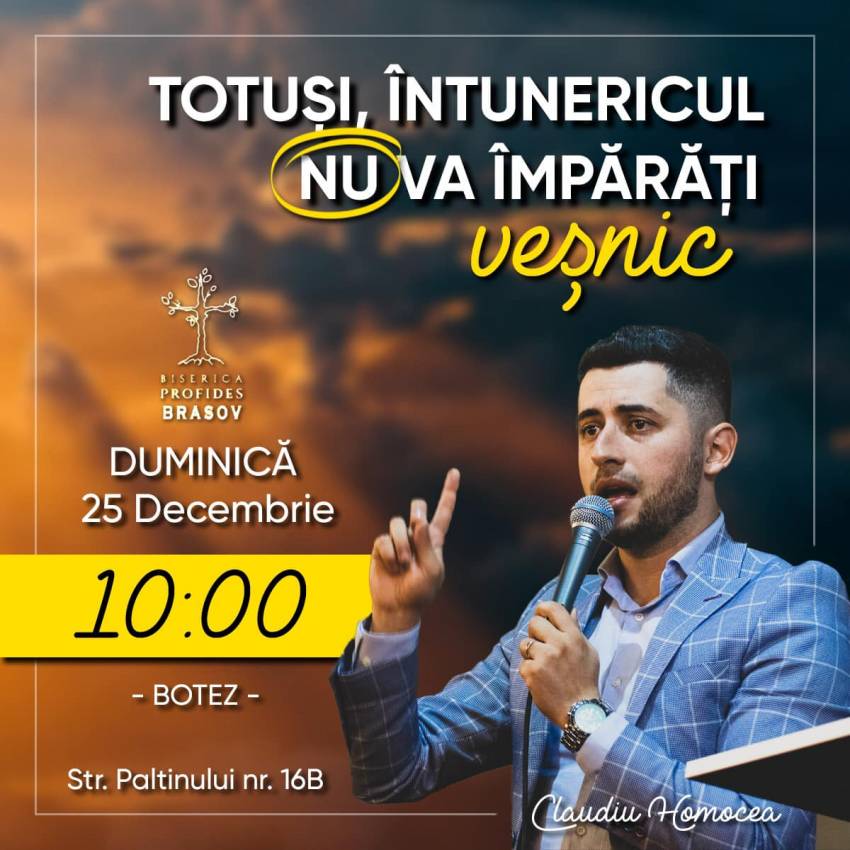 Botez la Biserica Profides Brașov