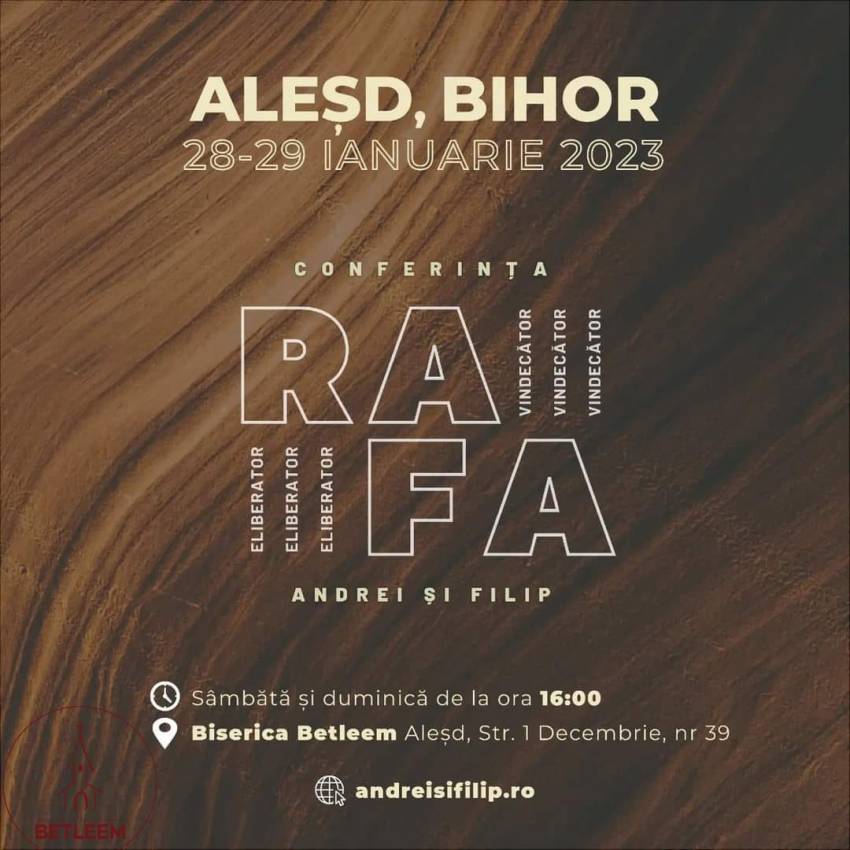 Conferința RAFA la Biserica Betleem Aleșd