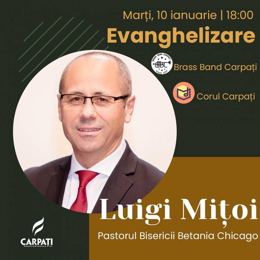 Luigi Mițoi la la Biserica Carpaţi Cluj-Napoca