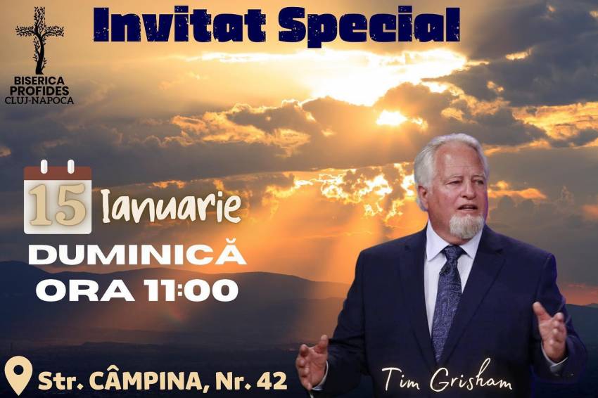 Tim Grisham la Biserica Profides Cluj-Napoca
