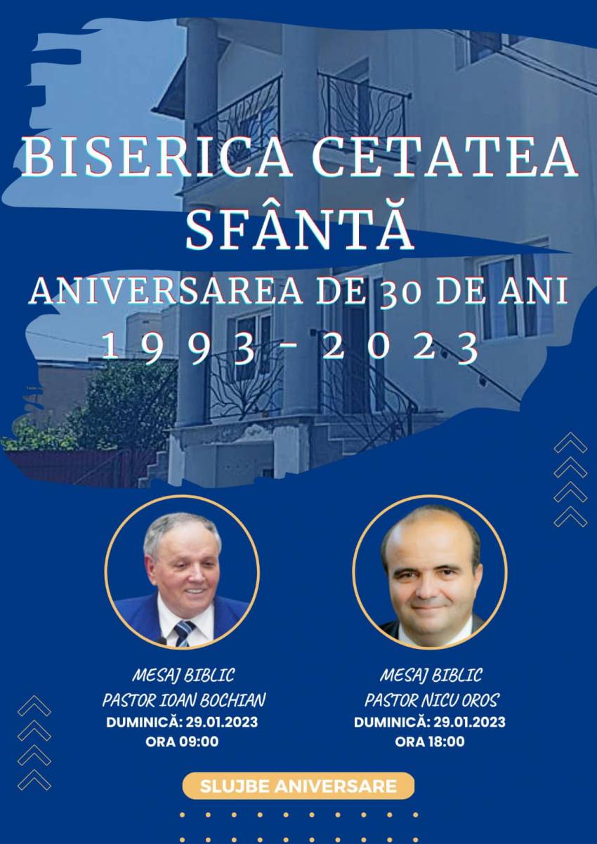 Aniversare 30 de ani la Biserica Cetatea Sfântă Târgoviște