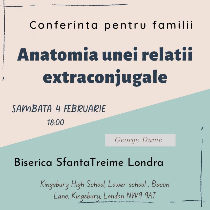 Conferință pentru familii la Biserica Sfânta Treime Londra