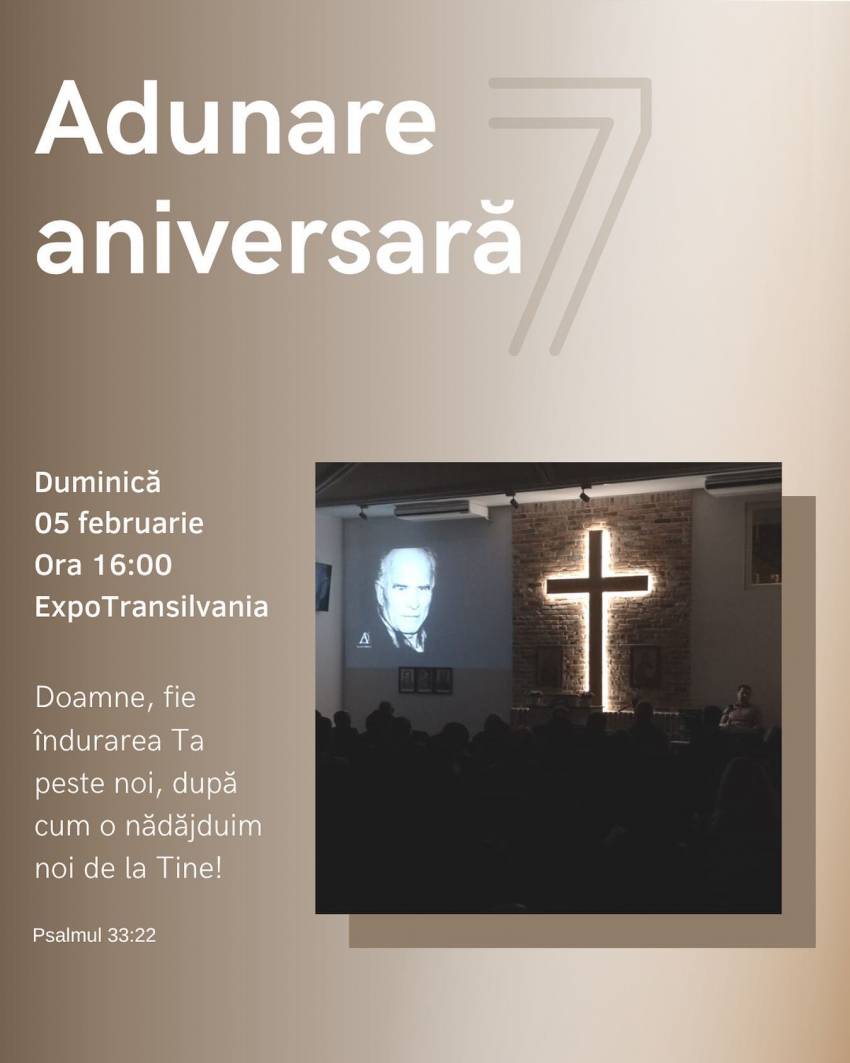 Oastea Domnului Cluj: Adunare aniversară la Expo Transilvania Cluj-Napoca
