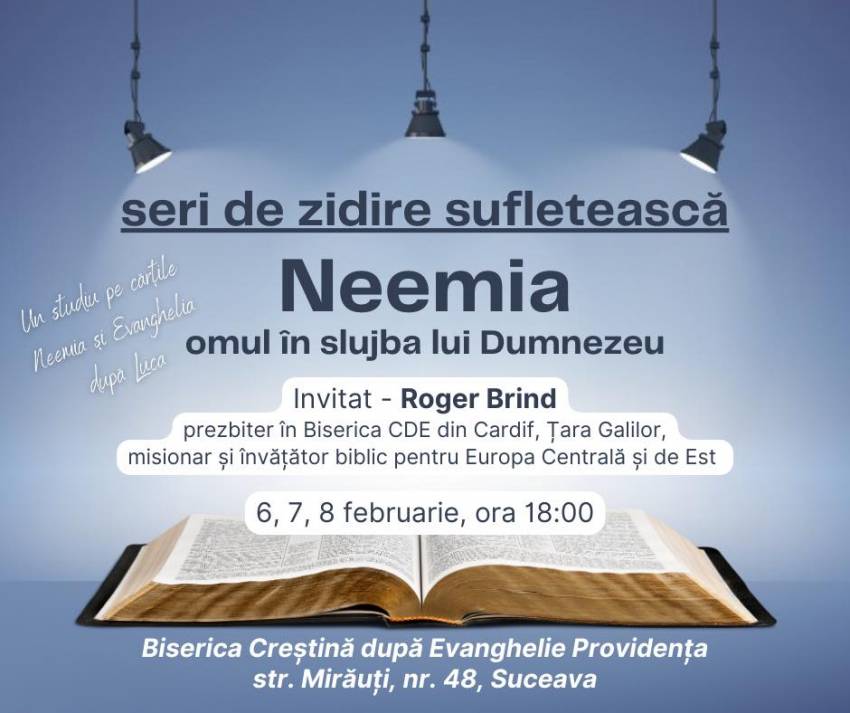 Roger Brind la Biserica Providența Suceava