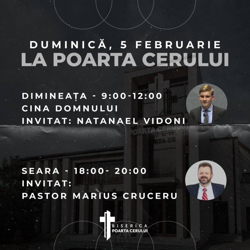 Natanael Vidoni și Marius Cruceru la Biserica Poarta Cerului Timișoara