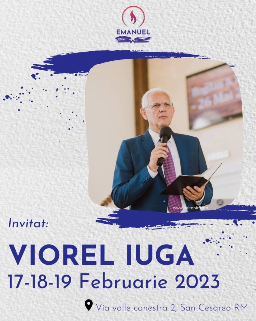 Viorel Iuga la Biserica Emanuel Roma