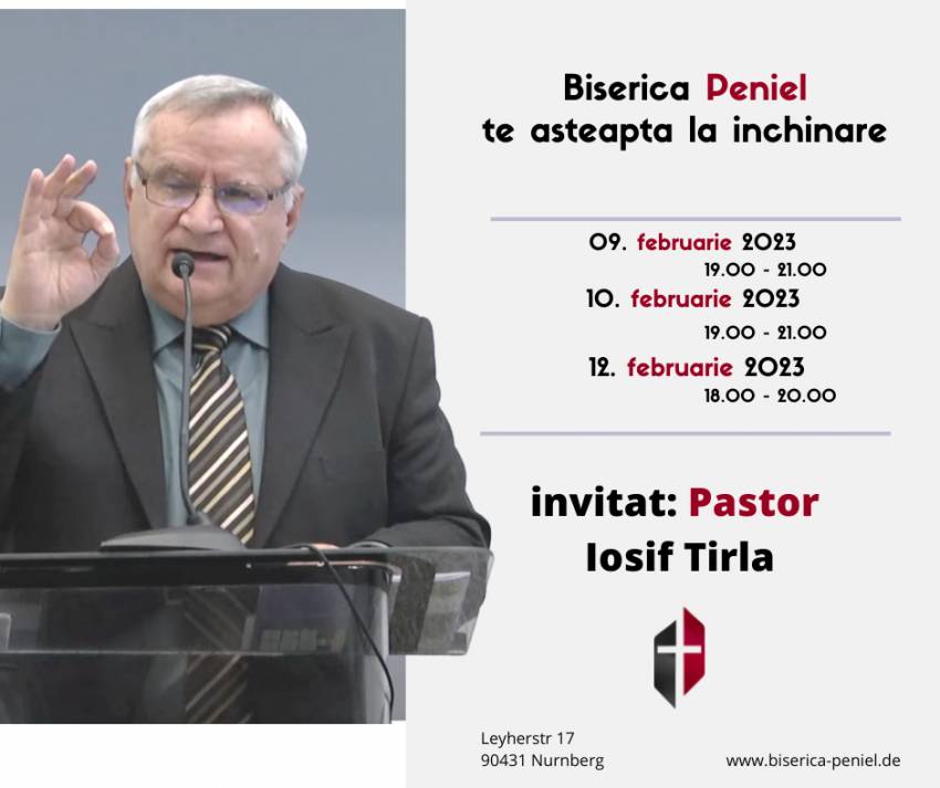 Iosif Tirla la Biserica Peniel Nürnberg