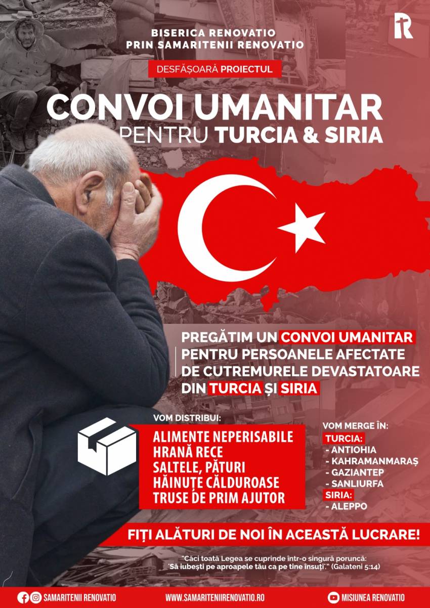Misiunea Renovatio ◉ Convoi umanitar pentru Turcia și Siria