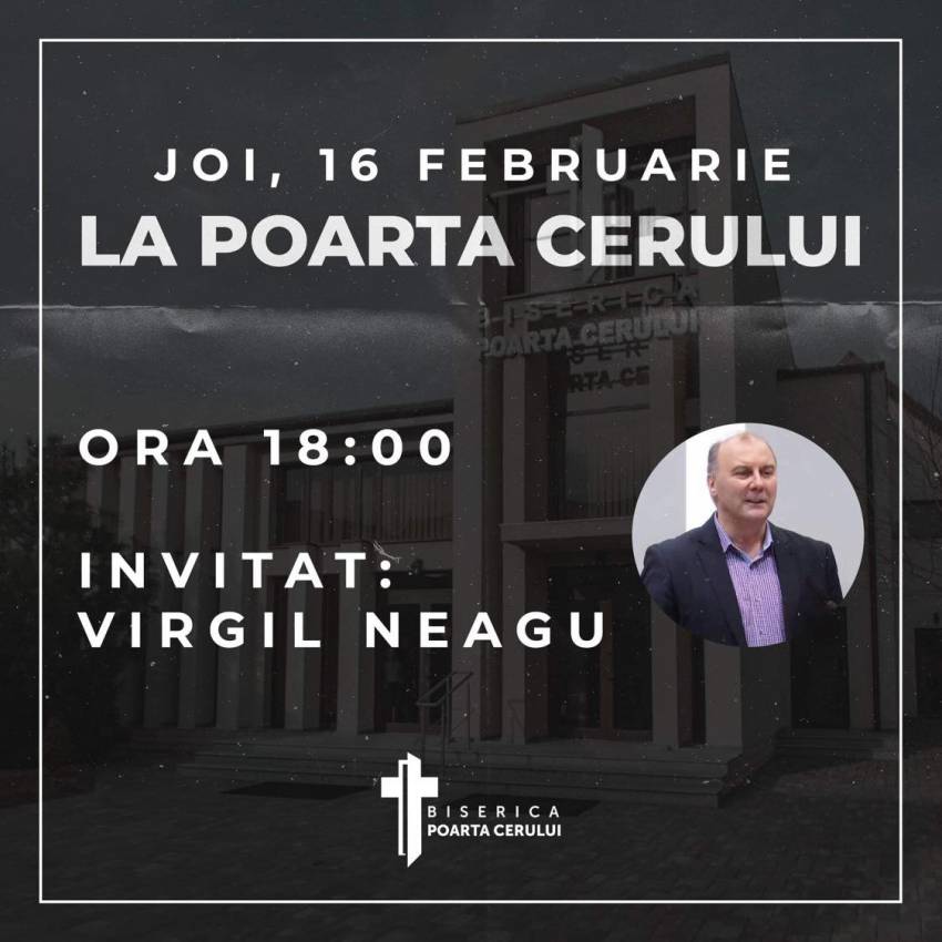 Virgil Neagu la Biserica Poarta Cerului Timișoara