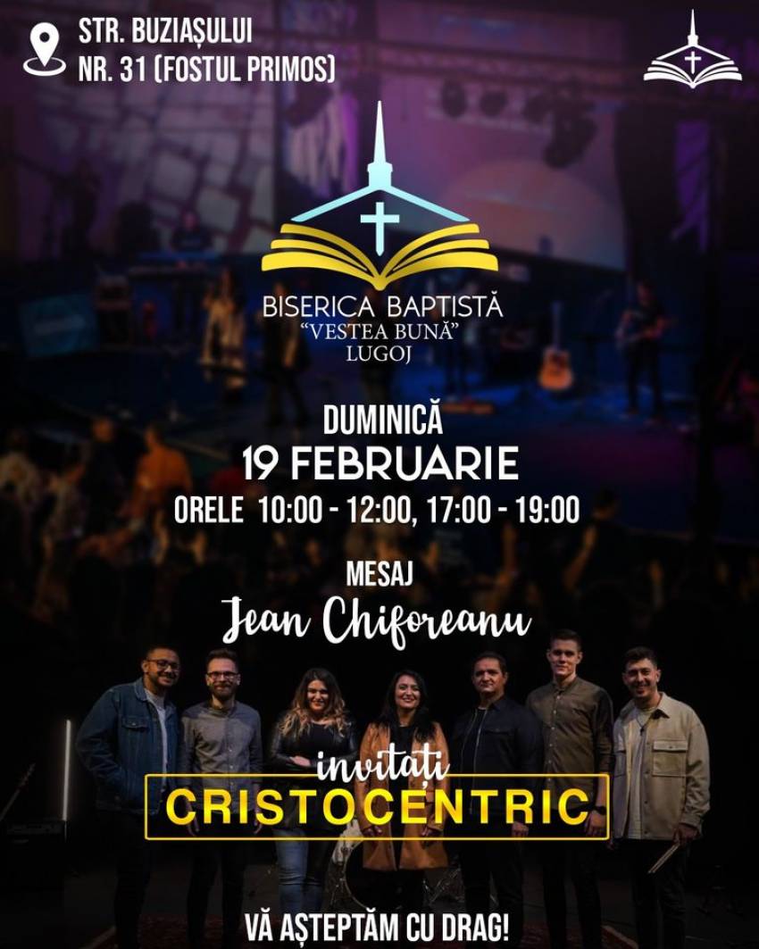 Jean Chiforeanu & Cristocentric la Biserica Vestea Bună Lugoj