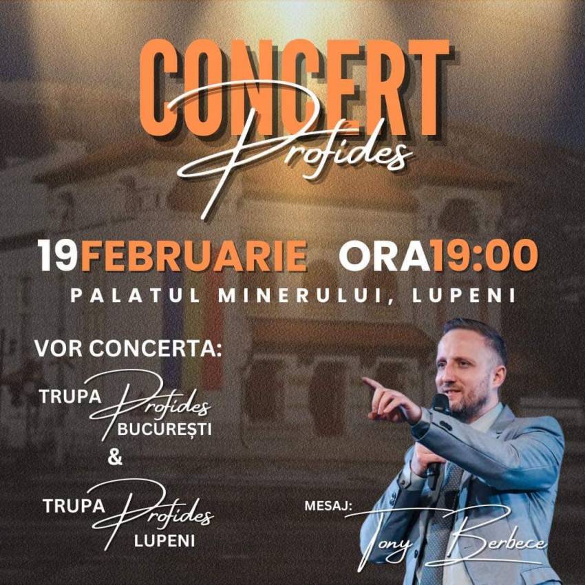 Concert Profides la Palatul Minerului Lupeni