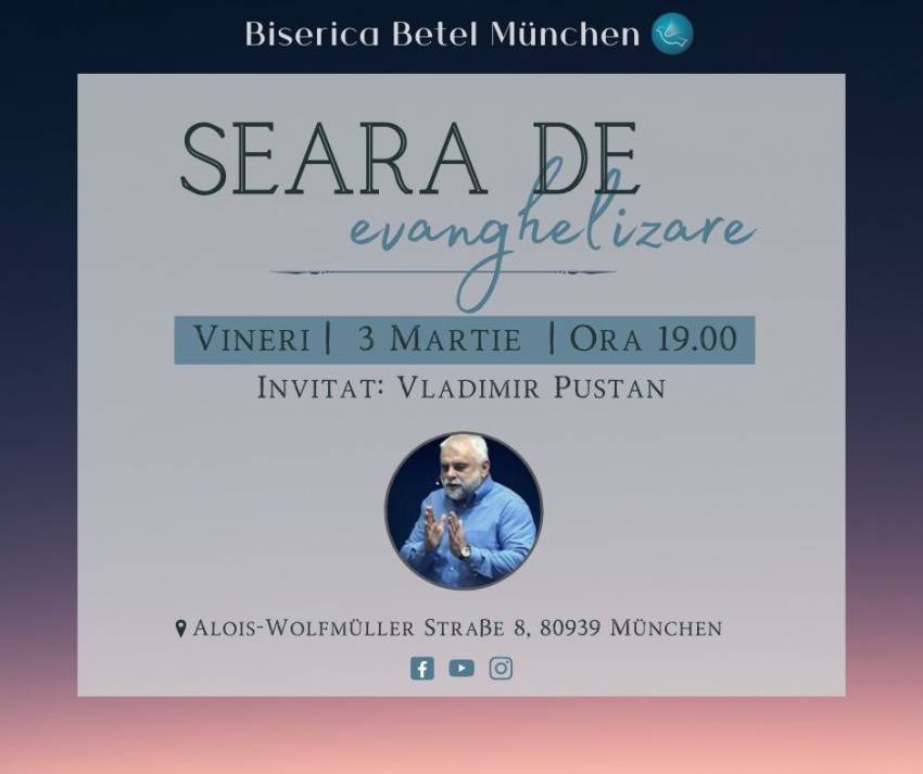 Vladimir Pustan la Biserica Betel München