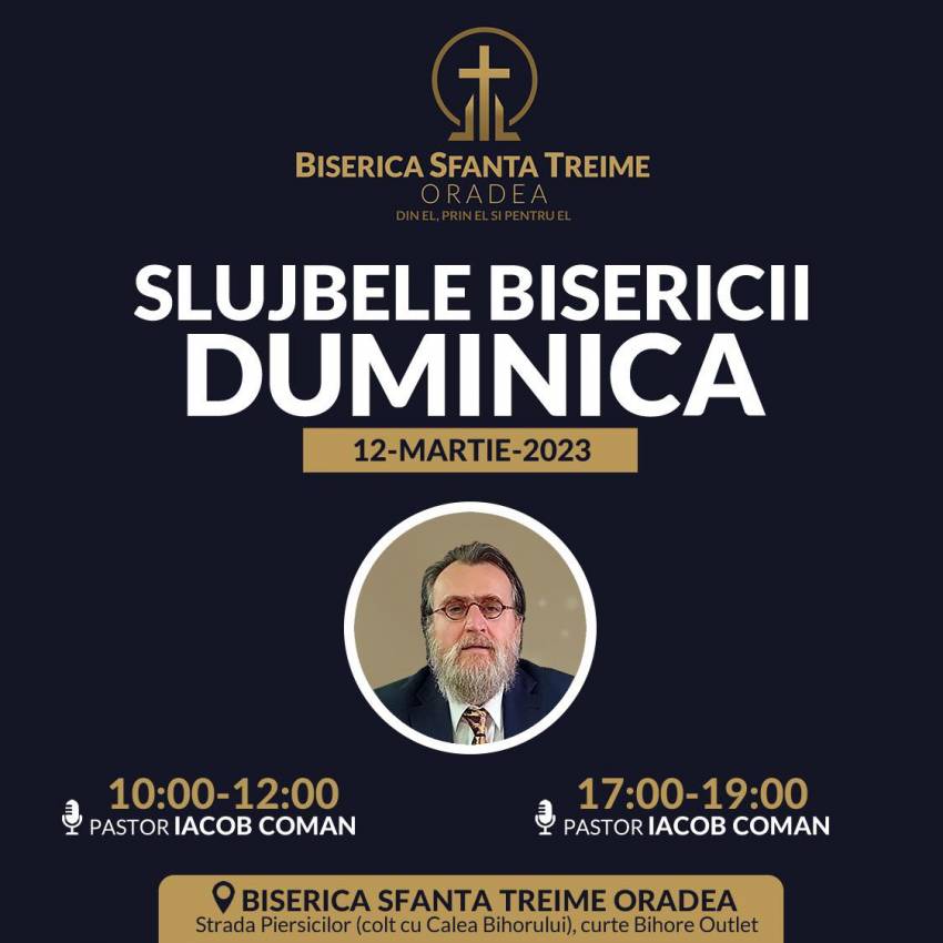 Iacob Coman la Biserica Sfânta Treime Oradea