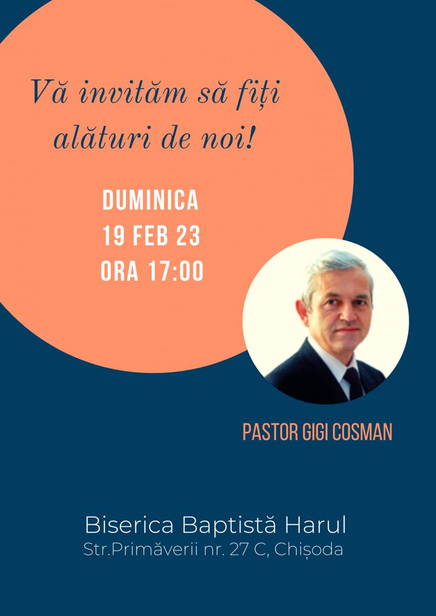 Gigi Cosman la Biserica Harul Chișoda