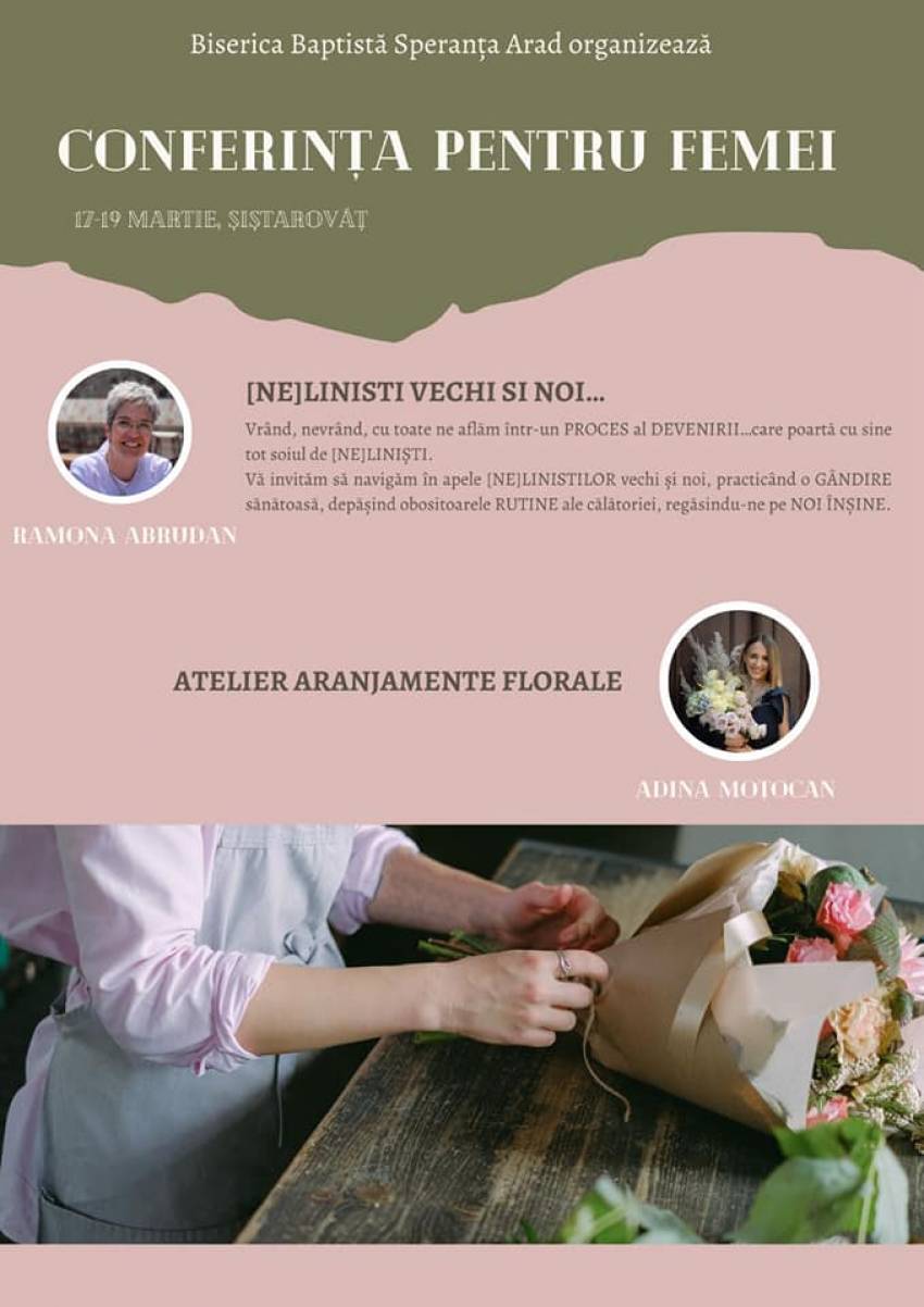 Conferință pentru femei la Șiștarovăț